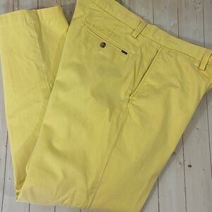 Polo Ralph Lauren Classic Fit Cotton Casual Yellow Chino Logo Pants